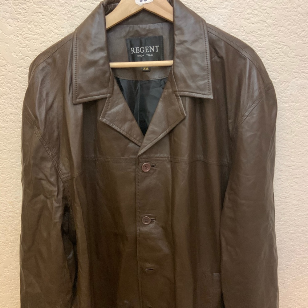Men LT weight baby lamb leather super soft jacket